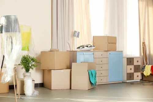 Office removals in Croydon planning and packing scene