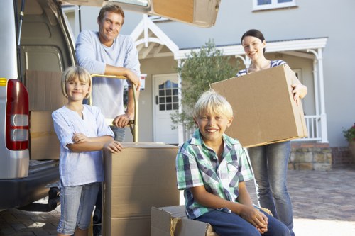 Packed household items ready for a Croydon home move
